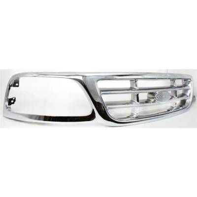 Rareelectrical - New Grille Assembly Compatible With Ford F-150 Base 6 Cyl 4.2L F-150 Xlt 6 Cyl 4.2L F-250 Lariat 8 - Image 3
