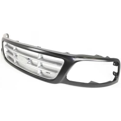 Rareelectrical - New Grille Assembly Compatible With Ford F-150 Lariat 8 Cyl 5.4L F-150 Heritage Xlt 6 Cyl 4.2L F-150 - Image 2