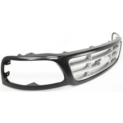 Rareelectrical - New Grille Assembly Compatible With Ford F-150 Lariat 8 Cyl 5.4L F-150 Heritage Xlt 6 Cyl 4.2L F-150 - Image 3