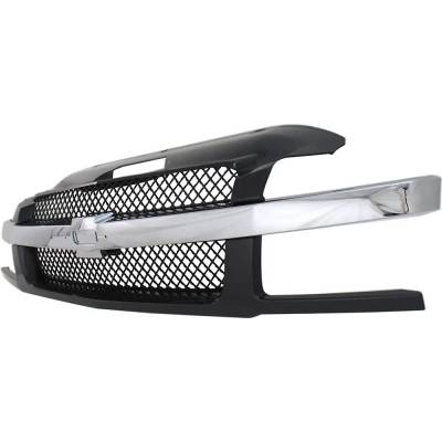 Rareelectrical - New Grille Assembly Compatible With Chevrolet Avalanche 1500 Z71 8 Cyl 5.3L Avalanche 2500 Base 8 - Image 3