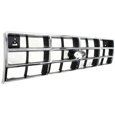 Rareelectrical - New Chrome Shell Grille Assembly Compatible With Ford Ranger S 6 Cyl 3.0L Ranger S 6 Cyl 4.0L Bronco - Image 3