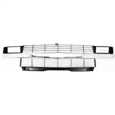 Rareelectrical - Painted Silver Grille Assembly Compatible With Chevrolet Astro Lt 6 Cyl 4.3L Astro Ls 6 Cyl 4.3L - Image 2