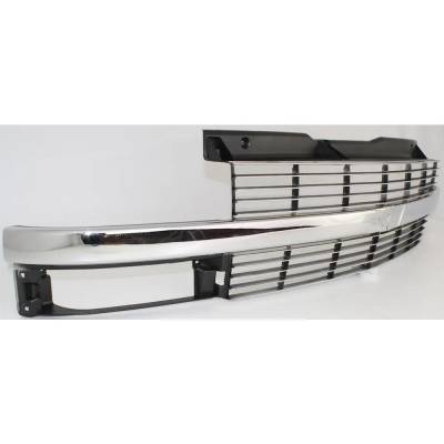 Rareelectrical - Painted Silver Grille Assembly Compatible With Chevrolet Astro Lt 6 Cyl 4.3L Astro Ls 6 Cyl 4.3L - Image 3