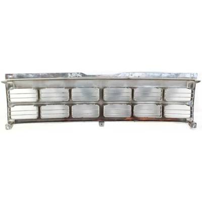 Rareelectrical - New Chrome Shell Grille Assembly Compatible With Dodge Dakota Base 4 Cyl 2.5L Dakota Le 4 Cyl 2.5L - Image 4