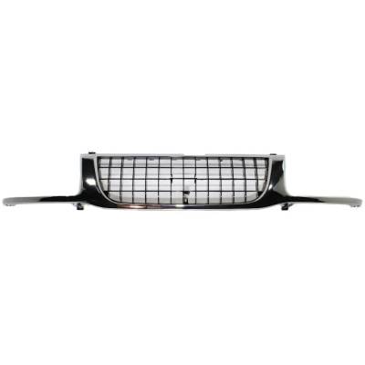 New Chrome Shell Grille Assembly Compatible With Isuzu Rodeo S 4 Cyl 2.6L Rodeo Ls 4 Cyl 2.6L Rodeo