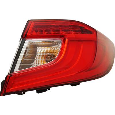 Rareelectrical - New Right Outer Tail Lights Compatible With Honda Accord Sport Se Sedan 4-Door 1.5L 2.0L 2018 2019 - Image 6