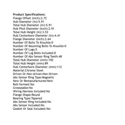 Rareelectrical - New Hub Assembly Compatible With Mercedes-Benz 2008 2009 2010 2011 2012 2013 2014 2015 2016 2017 - Image 5