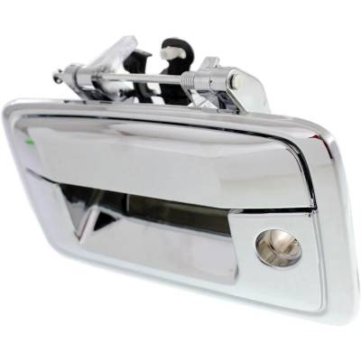 Rareelectrical - New Chrome Tailgate Handle Compatible With Chevrolet Gmc Silverado 1500 Ls 8 Cyl 5.3L Silverado 3500 - Image 2