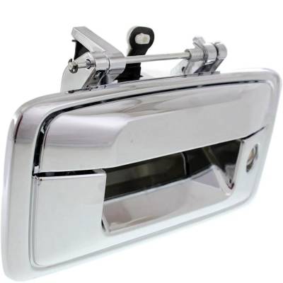 Rareelectrical - New Chrome Tailgate Handle Compatible With Chevrolet Gmc Silverado 1500 Ls 8 Cyl 5.3L Silverado 3500 - Image 3