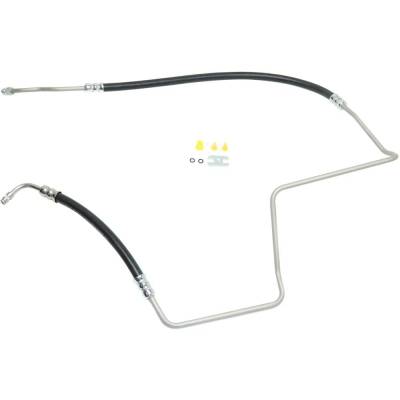 Rareelectrical - New Power Steering Pressure Line Hose Assembly Compatible With Buick Chevrolet Gmc Envoy Xuv Slt 6 - Image 5