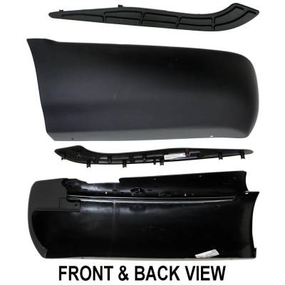 Rareelectrical - New Left Quarter Panel Extension Compatible With Chevrolet Gmc S10 Ls 4 Cyl 2.2L Sonoma Sl 6 Cyl - Image 2