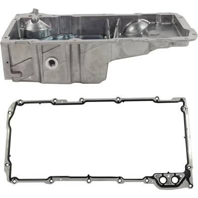 Rareelectrical - New Aluminum Oil Pan Compatible With Chevrolet Gmc Isuzu Express 3500 Base 8 Cyl 4.8L W4500 - Image 4