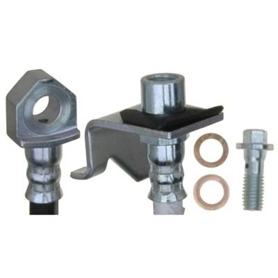 Rareelectrical - New Left Front Brake Line Compatible With Cadillac Chevrolet Gmc Silverado 1500 Ls 8 Cyl 6.0L Sierra - Image 2