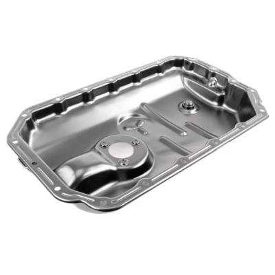 New Sheet Steel Oil Pan Compatible With Audi Volkswagen Touareg Hybrid 6 Cyl 3.0L A6 Base 6 Cyl 3.2L