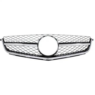 New Chrome Shell Grille Assembly Compatible With Mercedes Benz C63 Amg Base 8 Cyl 6.3L C63 Amg