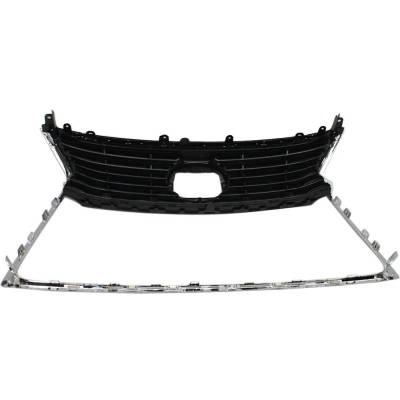Rareelectrical - New Chrome Shell Grille Assembly Compatible With Lexus Ls600h L 8 Cyl 5.0L Ls460 Base 8 Cyl 4.6L - Image 4