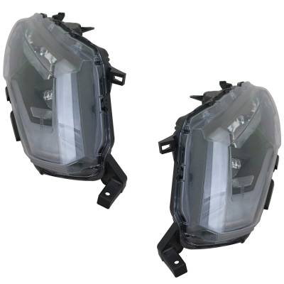 Rareelectrical - New Pair Of Headlights Compatible With Nissan Rogue S Sl Hybrid Sport Utility 4-Door 2018 2019 By - Image 4