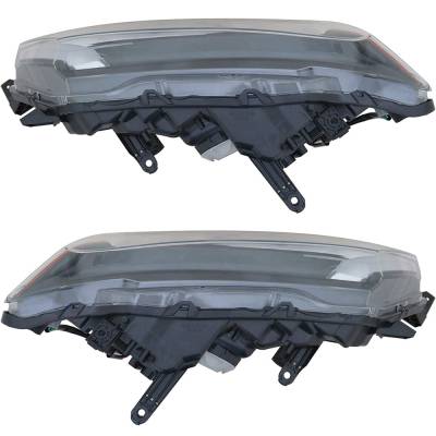 Rareelectrical - New Pair Of Headlights Compatible With Nissan Rogue S Sl Hybrid Sport Utility 4-Door 2018 2019 By - Image 5