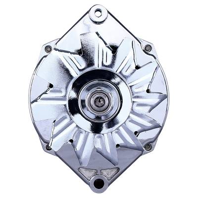 Rareelectrical - New Chrome Chevy 1-Wire Or 3-Wire Alternator Compatible With 140 Amp Self Exciting Energizing By - Image 8