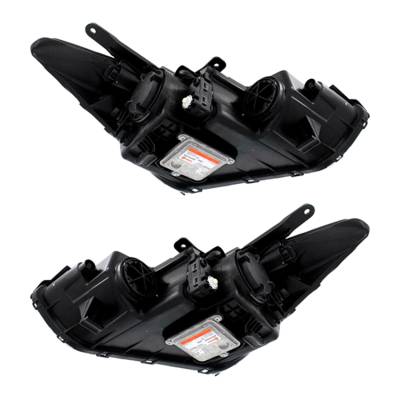 Rareelectrical - New Pair Of Hid Headlight Compatible With Hyundai Santa Fe Sport Premium Sport 2013-2016 By Part - Image 2