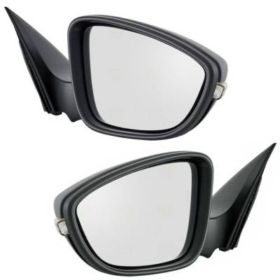 Rareelectrical - New Pair Of Mirror Compatible With Volkswagen Jetta Hybrid Highline Comfortline Se Trendline Sel - Image 3