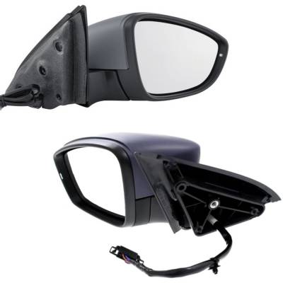 Rareelectrical - New Pair Of Mirror Compatible With Volkswagen Jetta Hybrid Highline Comfortline Se Trendline Sel - Image 4