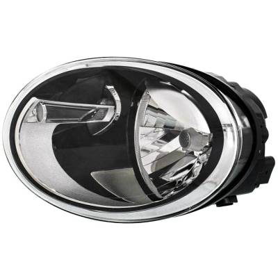 New Left Halogen Headlight Compatible With Volkswagen Beetle Convertible 2013-2015 By Part Number