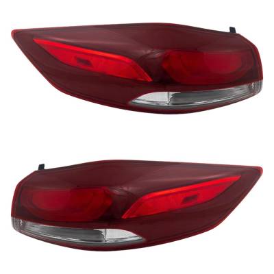 Rareelectrical - New Pair Of Tail Lights Compatible With Hyundai Elantra 1.4L 2.0L 2017 2018 By Part Numbers - Image 1