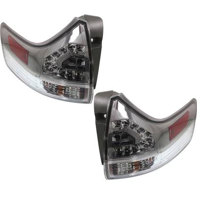 Rareelectrical - New Pair Of Outer Tail Lights Compatible With Toyota Sienna Se Mini Passenger Van 2011-2020 By Part - Image 1