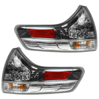 Rareelectrical - New Pair Of Outer Tail Lights Compatible With Toyota Sienna Se Premium Mini Passenger Van 3.5L - Image 3