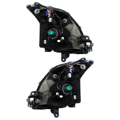 Rareelectrical - New Pair Of Headlight Compatible With Nissan Sentra Sl Sr Sedan 2007-2009 By Part Number 26010-Et000 - Image 2