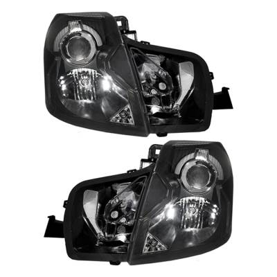 New Pair Of Halogen Headlight Compatible With Cadillac Cts Sedan 2003-2007 By Part Number 15826014