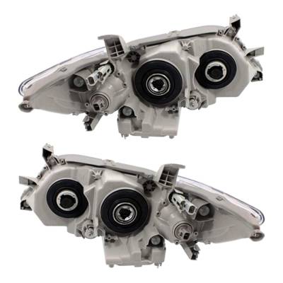 Rareelectrical - New Pair Of Halogen Headlight Compatible With Toyota Camry Le Sedan 2010-2011 By Part Number - Image 2