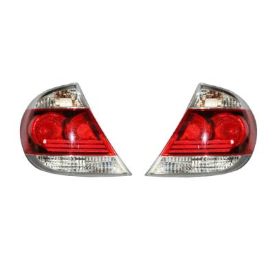 Rareelectrical - New Tail Light Pair Compatible With Toyota Camry Le 2005-06 To2800155 81560-06220 To2801155 - Image 2