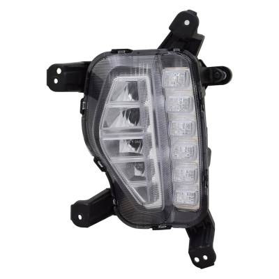 Rareelectrical - New Left Fog Light Assembly, Daytime Running Lights Compatible With Hyundai Santa Cruz Santa Fe 2017 - Image 1
