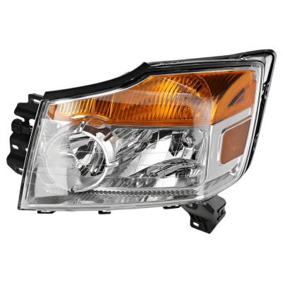 New Left Headlights Compatible With Nissan Armada 5.6L 2008 2009 2010 2011 2012 2013 2014 2015 By