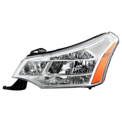 New Left Halogen Headlights Compatible With Ford Focus S Coupe 2 Door 2.0L 2008 By Part Number 8S4z