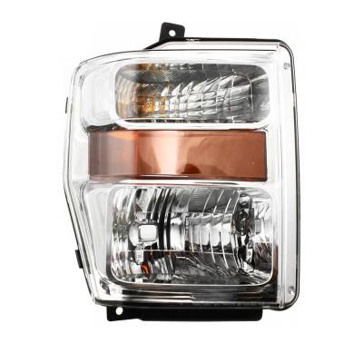 New Right Halogen Headlight Compatible With Ford F-550 Super Duty Xlt Cab And Chassis Conventional