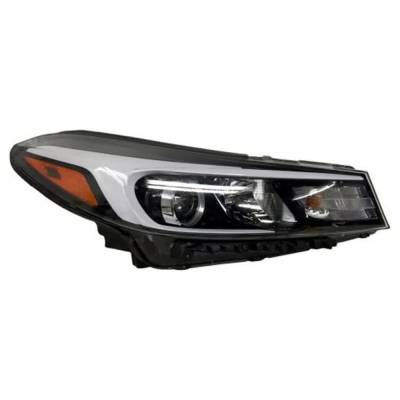 New Right Halogen Headlight Compatible With Kia Forte5 Lx Hatchback 4 Door 2.0L 2017 2018 By Part