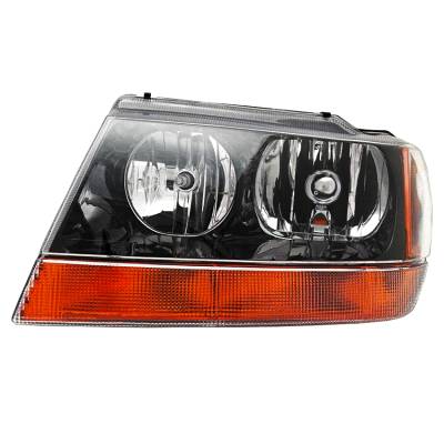 New Left Headlight Compatible With Jeep Grand Cherokee Sport 4.0L 4.7L 2002 By Part Number Ch2502121