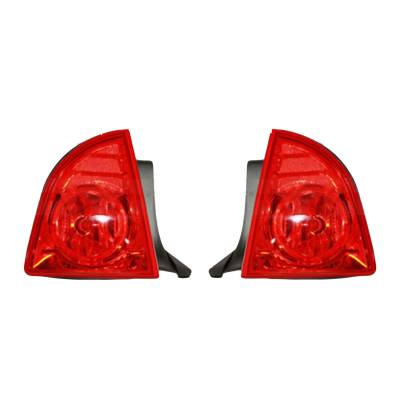 New Pair Of Tail Lights Compatible With Chevrolet Malibu Hybrid 2008-2010 Gm2800224 Gm2801224