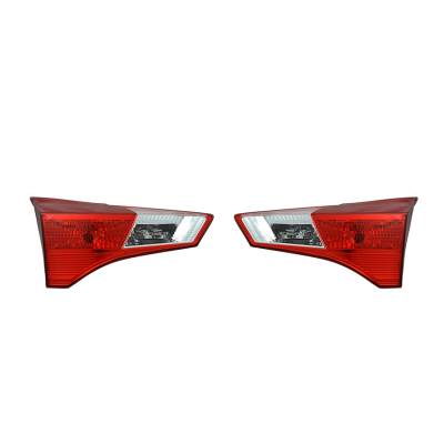 Rareelectrical - New Pair Of Inner Tail Lights Compatible With Toyota Rav4 2014-2015 81580-0R010 81581-42050 - Image 2