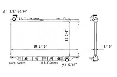 Rareelectrical - New Radiator Assembly Compatible With Chevrolet Ss 6.2L 2014-15 Caprice Gm3010580 92456750 - Image 3
