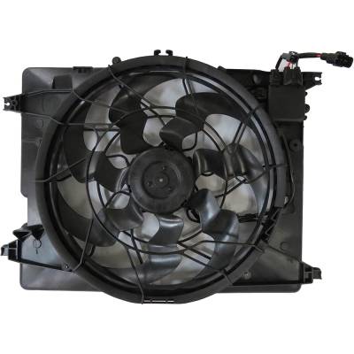 Rareelectrical - New Dual Radiator And Condenser Fan Compatible With Genesis Hyundai Genesis G80 3.8 5 Sedan 4-Door - Image 1