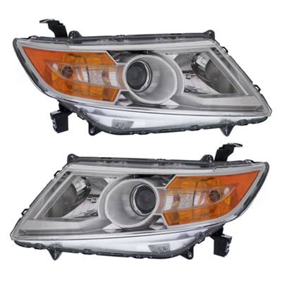 New Hid Headlight Compatible With Honda Odyssey Touring Elite Mini 2011-2013 By Part Number
