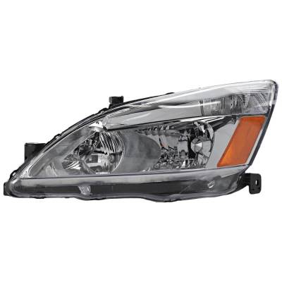 New Left Headlights Compatible With Honda Accord 2.4L 3.0L 2003 2004 2005 2006 2007 By Part Numbers