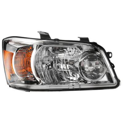 Rareelectrical - New Right Headlights Compatible With Toyota Highlander 2.4L 3.3L 2007-2007 By Part Numbers To2519111 - Image 1