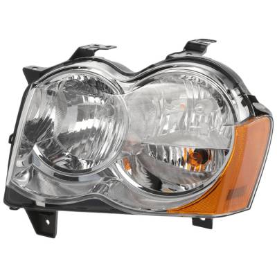 New Left Headlights Compatible With Jeep Grand Cherokee 2008 2009 2010 By Part Numbers