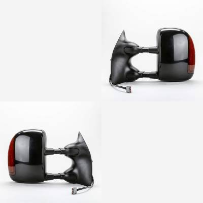 New Pair Of Mirror Compatible With Ford F-250 Super Duty F-350 Super Duty F-450 Super Duty F-550