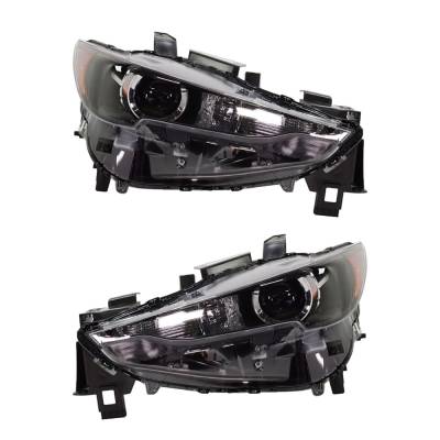 Rareelectrical - New Pair Of Led Headlights Compatible With Mazda Cx-5 Gs 2.5L 2017 2018 2019 2020 2021 By Ma2503151 - Image 1